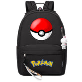 Pokemon Poke Ball USB Charging Backpack Shoolbag Notebook Bag Gifts for Kids Students
